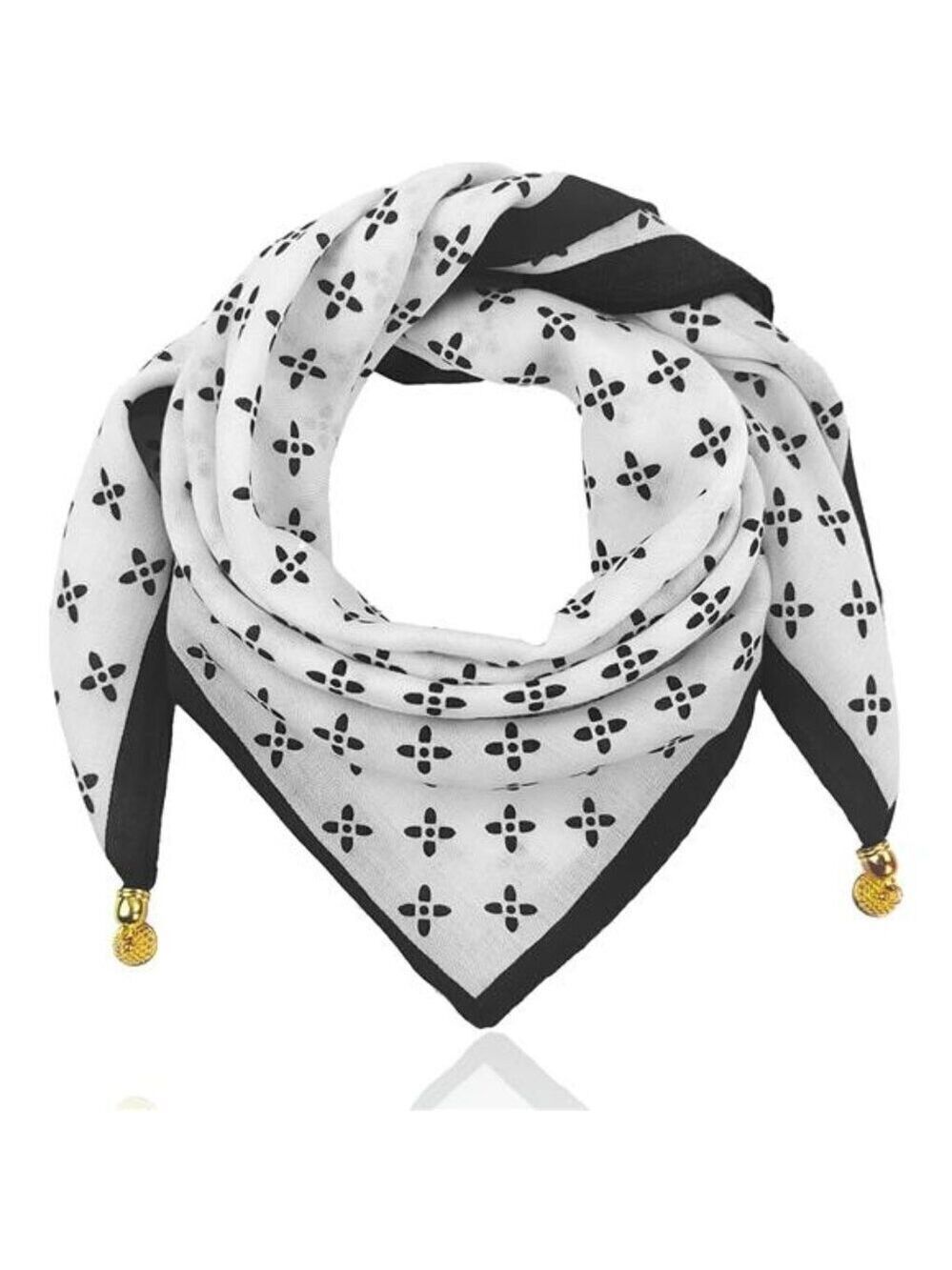 Lightweight Fashion Scarf for Women Classic Headscarf with Magnetic Clasp